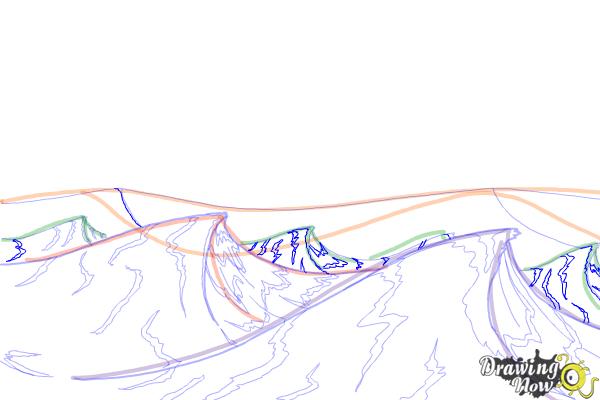 How to Draw Ocean Waves - Step 13