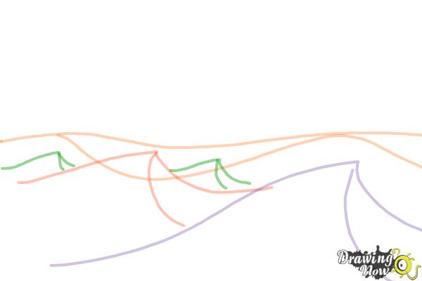 How to Draw Ocean Waves - Step 5