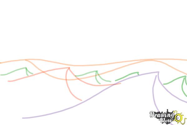 How to Draw Ocean Waves - Step 6