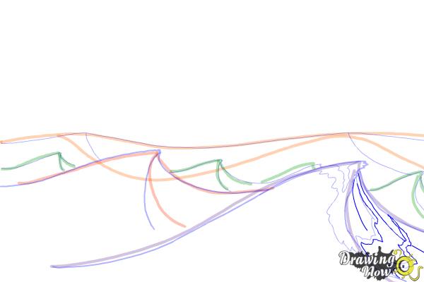 How to Draw Ocean Waves - Step 9