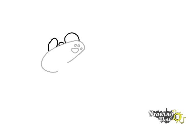 How to Draw Panda Dabbing - Step 3 How to Draw Panda Dabbing - Step 3