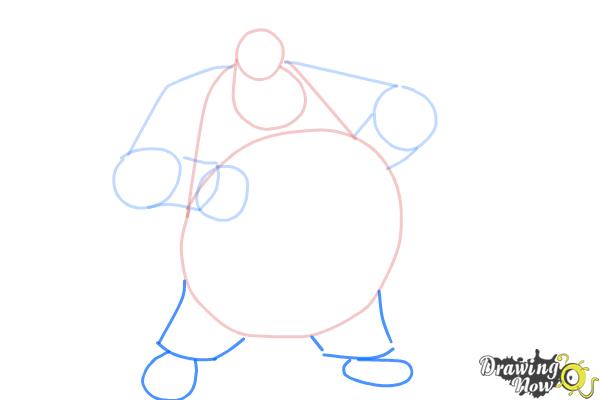How to Draw Pete, Disney Villain - Step 5