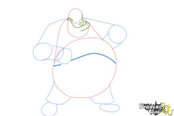 How to Draw Pete, Disney Villain - Step 6