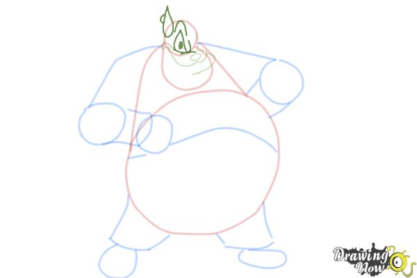 How to Draw Pete, Disney Villain - Step 7