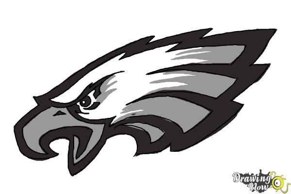 How to Draw Philadelphia Eagles Logo, Nfl Team Logo - Step 10 How to Draw Philadelphia Eagles Logo, Nfl Team Logo - Step 10