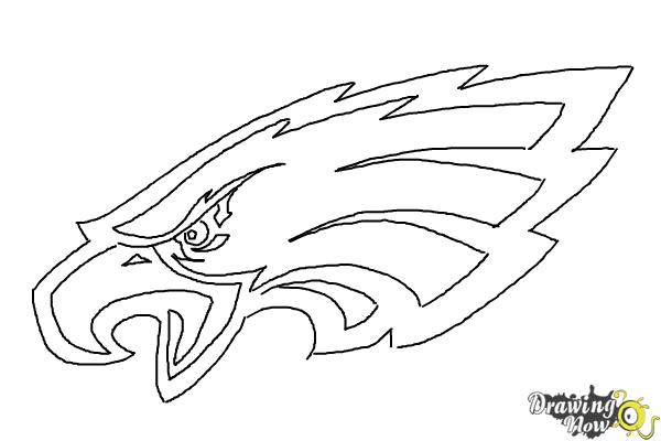 How to Draw Philadelphia Eagles Logo, Nfl Team Logo - Step 9 How to Draw Philadelphia Eagles Logo, Nfl Team Logo - Step 9