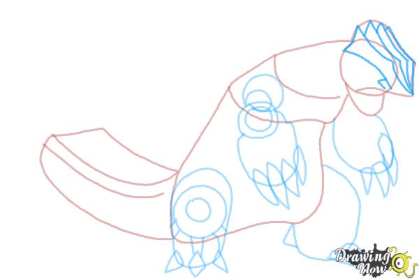 How to Draw Primal Groudon from Pokemon - Step 7 How to Draw Primal Groudon from Pokemon - Step 7