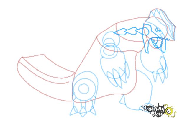 How to Draw Primal Groudon from Pokemon - Step 8 How to Draw Primal Groudon from Pokemon - Step 8