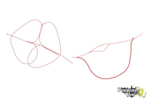 How to Draw Puckered Lips - Step 6