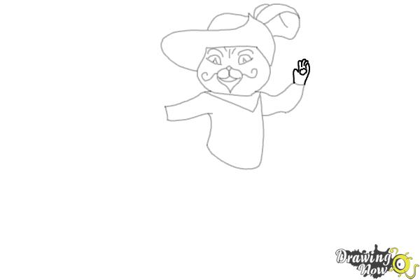 How to Draw Puss in Boots 2 - Step 12 How to Draw Puss in Boots 2 - Step 12