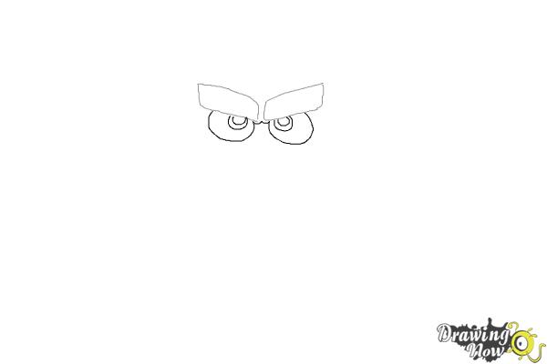 How to Draw Red from The Angry Birds Movie - Step 2 How to Draw Red from The Angry Birds Movie - Step 2