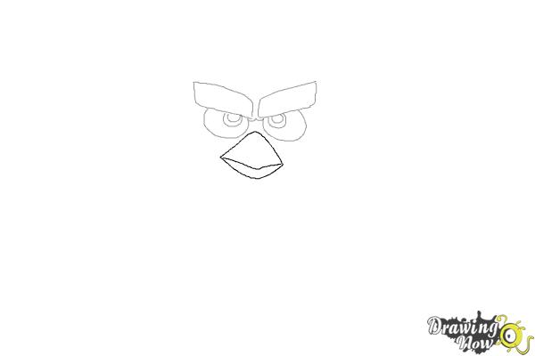 How to Draw Red from The Angry Birds Movie - Step 3 How to Draw Red from The Angry Birds Movie - Step 3