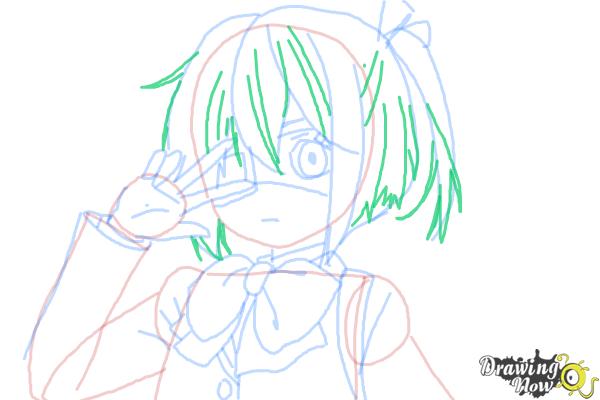 How to Draw Rikka Takanashi from Chuunibyou Demo Koi Ga Shitai - Step 8