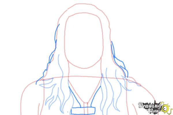 How to Draw Roman Reigns from WWE - Step 5