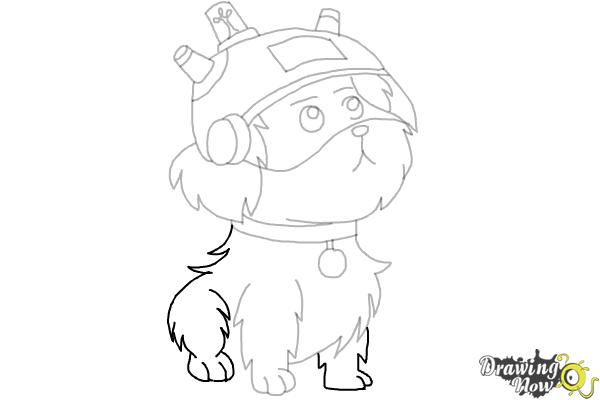 How to Draw Snowball from Rick and Morty - Step 10
