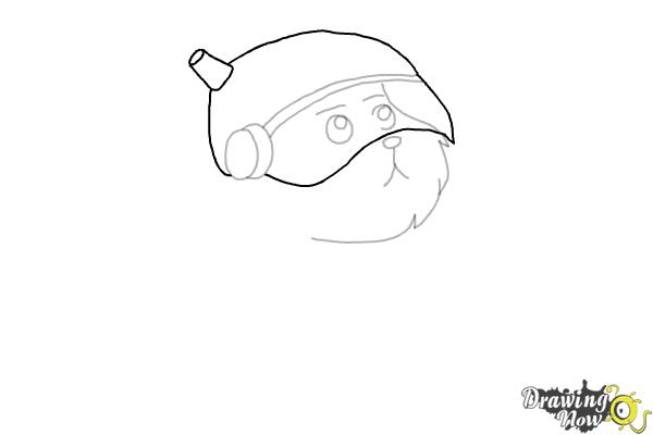 How to Draw Snowball from Rick and Morty - Step 5