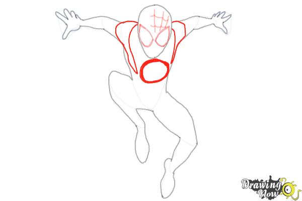 How to Draw Spider-Man: Across the Spider-Verse - Step 12 How to Draw Spider-Man: Across the Spider-Verse - Step 12