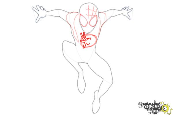 How to Draw Spider-Man: Across the Spider-Verse - Step 13 How to Draw Spider-Man: Across the Spider-Verse - Step 13