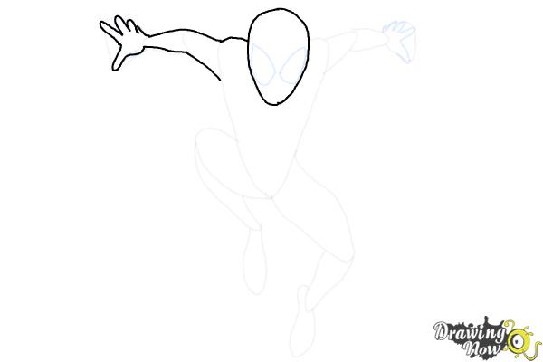 How to Draw Spider-Man: Across the Spider-Verse - Step 7 How to Draw Spider-Man: Across the Spider-Verse - Step 7