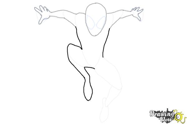 How to Draw Spider-Man: Across the Spider-Verse - Step 9 How to Draw Spider-Man: Across the Spider-Verse - Step 9