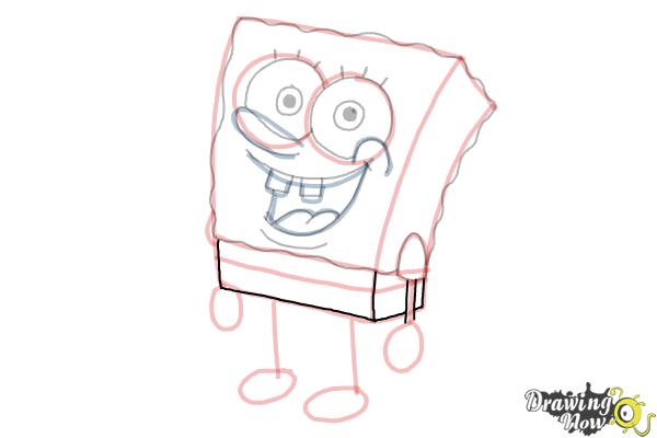 How to Draw Spongebob Step by Step - Step 17