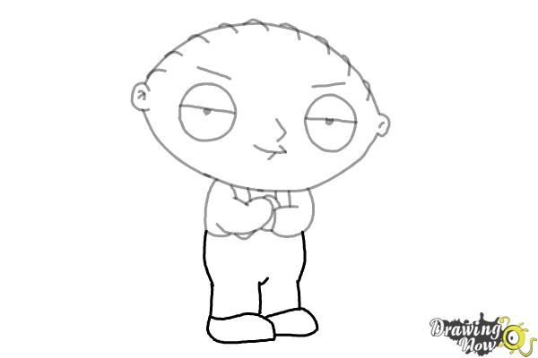 How to Draw Stewie Griffin - Step 9 How to Draw Stewie Griffin - Step 9