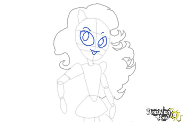 How to draw Sunset Shimmer from My Little Pony Equestria Girls Friendship Games - Step 6