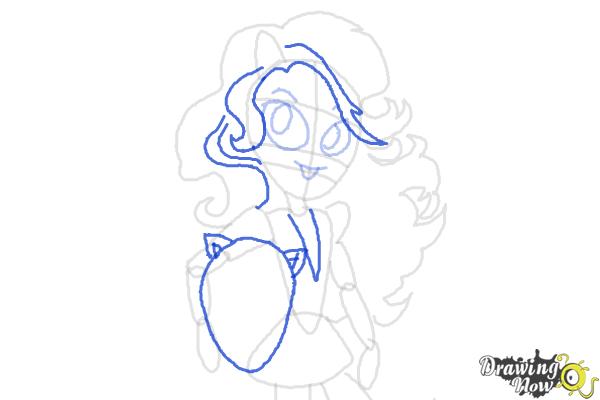 How to draw Sunset Shimmer from My Little Pony Equestria Girls Friendship Games - Step 7
