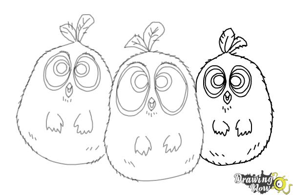How to Draw The Blues from The Angry Birds Movie - Step 9 How to Draw The Blues from The Angry Birds Movie - Step 9