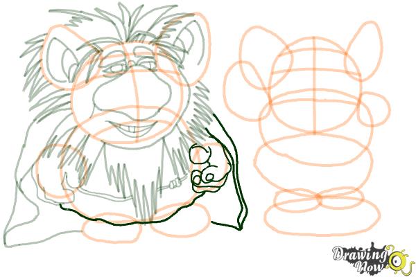 How to Draw The Trolls from Frozen - Step 13