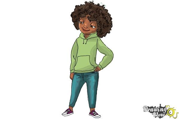 How to Draw Tip from Home - Step 9