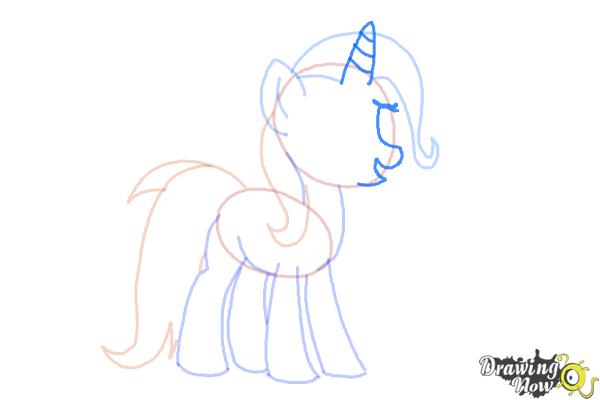 How to Draw Trixie Lulamoon from My Little Pony Friendship Is Magic - Step 6